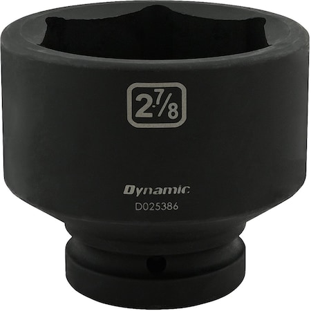 Dynamic 1" Drive Standard Socket, Black Phosphate, Tools 2-7/8" X 1" Drive, 6 Point Standard Length D025386